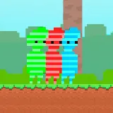 Red and Green Candy Forest